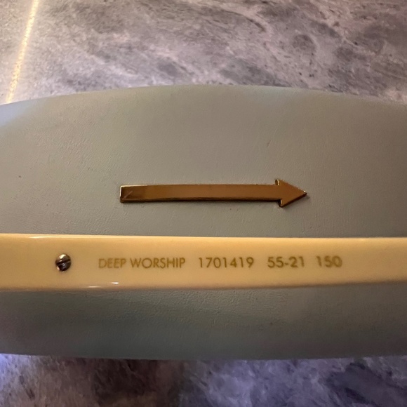 Karen Walker Deep Worship 55mm Sunglasses Ecru - Picture 7 of 11